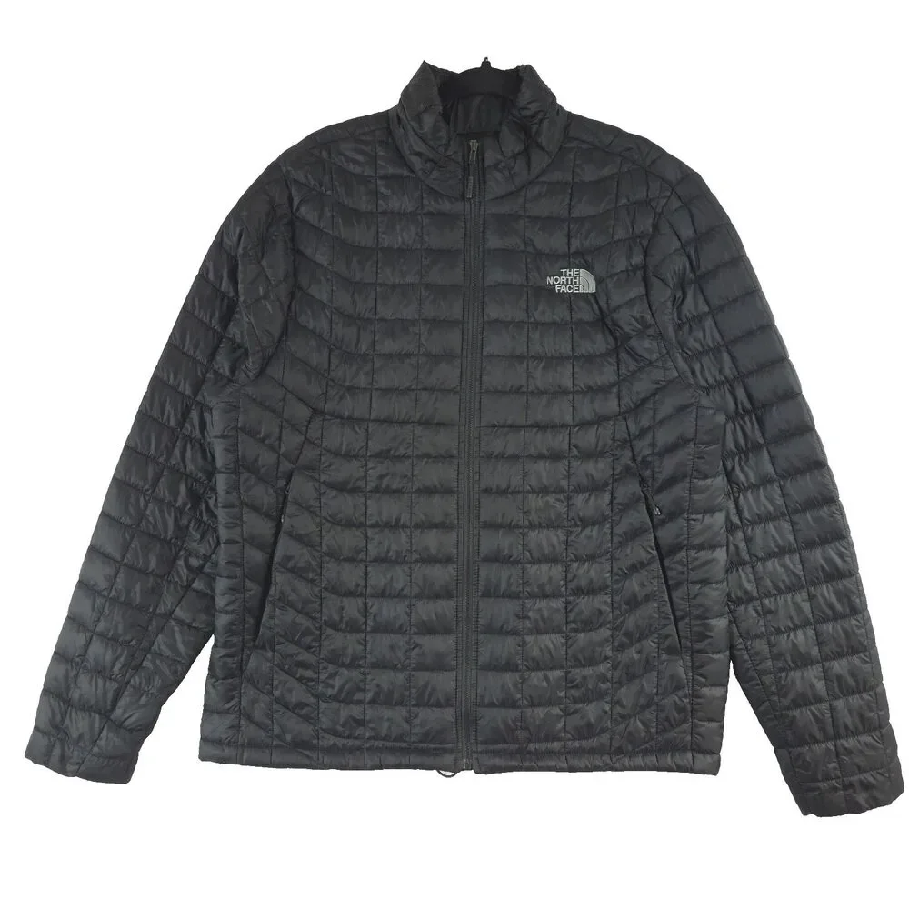 The North Face Mens Thermoball Eco Quilted Puffer Jacket L Black Lightweight